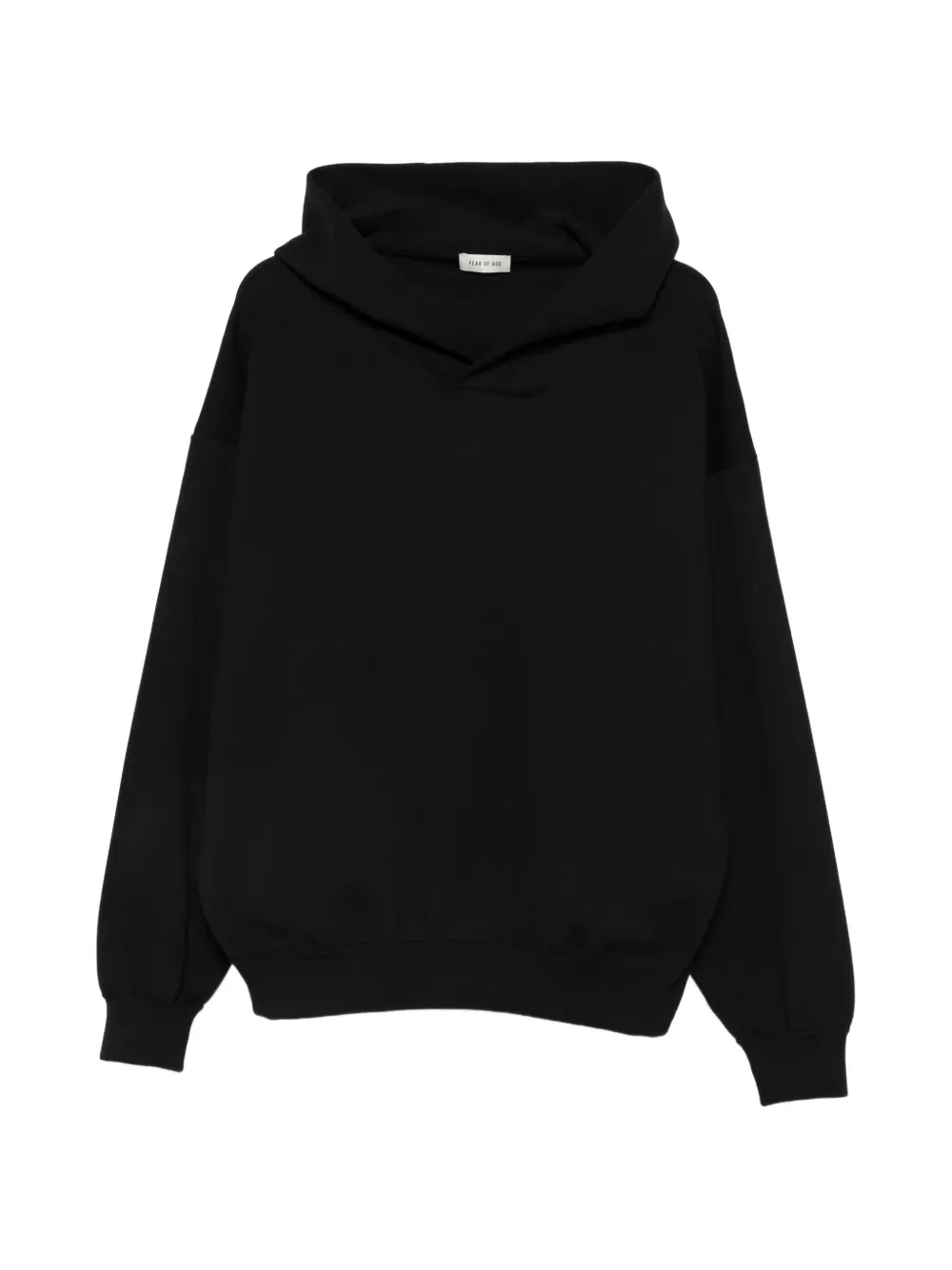 Fear Of God ribbed-trim hoodie - Nero