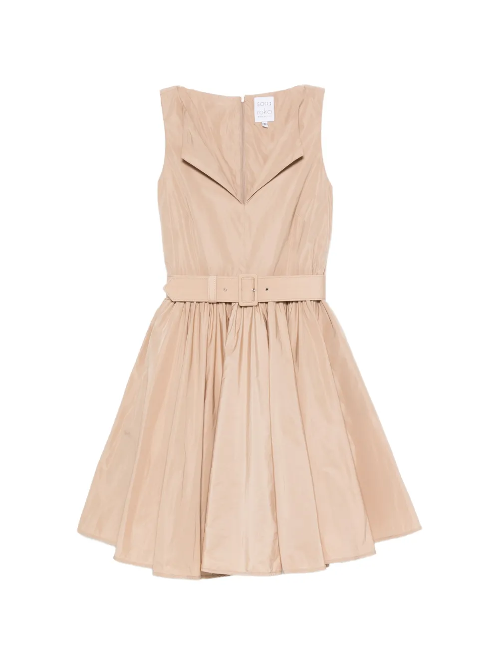 Sara Roka belted sleeveless dress - Toni neutri