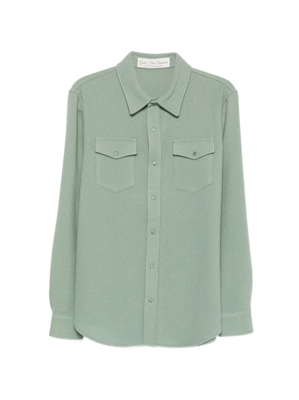 GOD'S TRUE CASHMERE cashmere shirt - Verde
