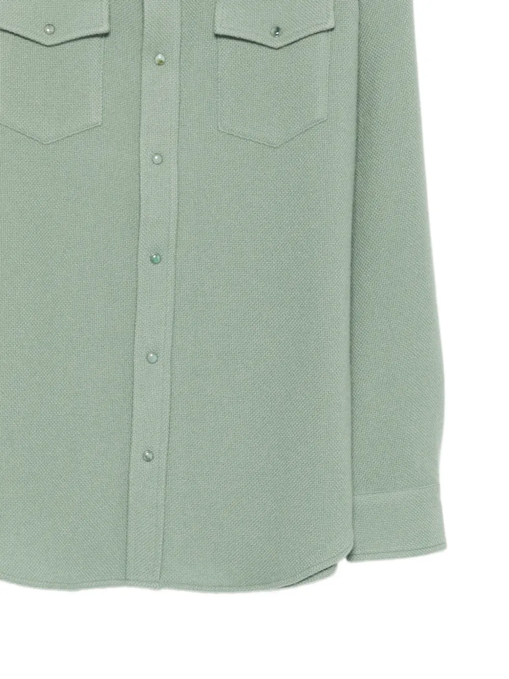 GOD'S TRUE CASHMERE Kasjmier overhemd Groen