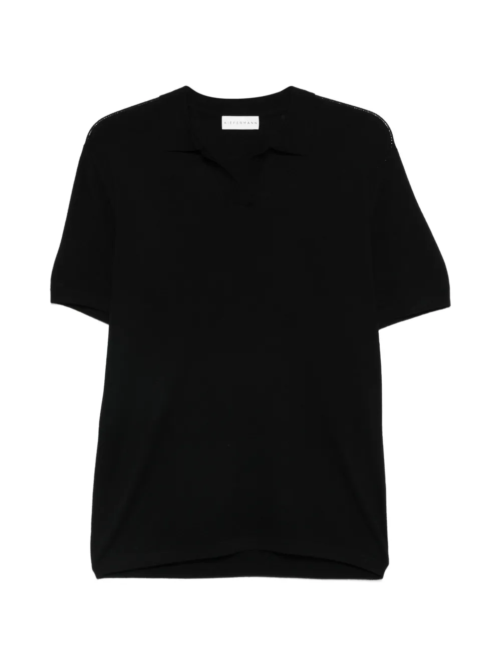 KIEFERMANN T-shirt con scollo a V - Nero
