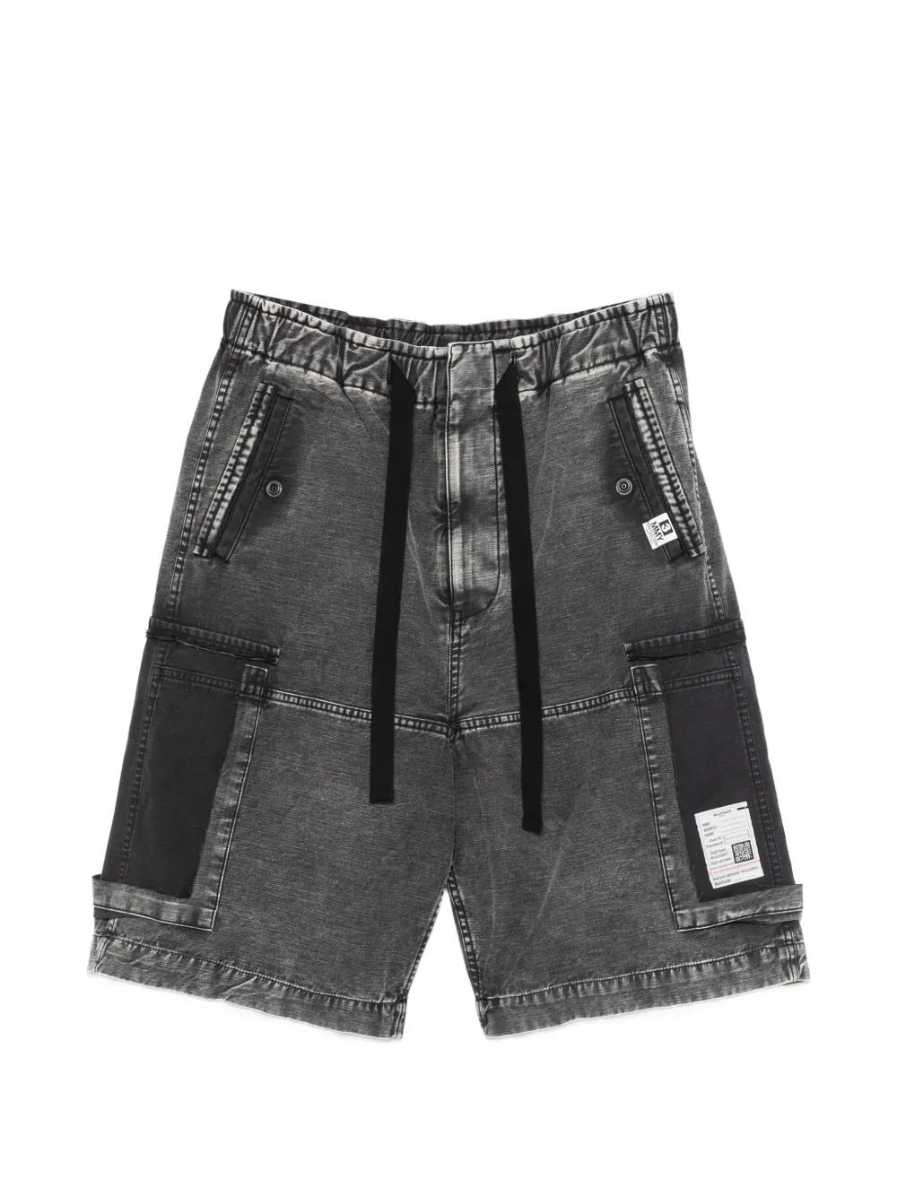 Maison MIHARA YASUHIRO logo-detail cargo shorts - Schwarz