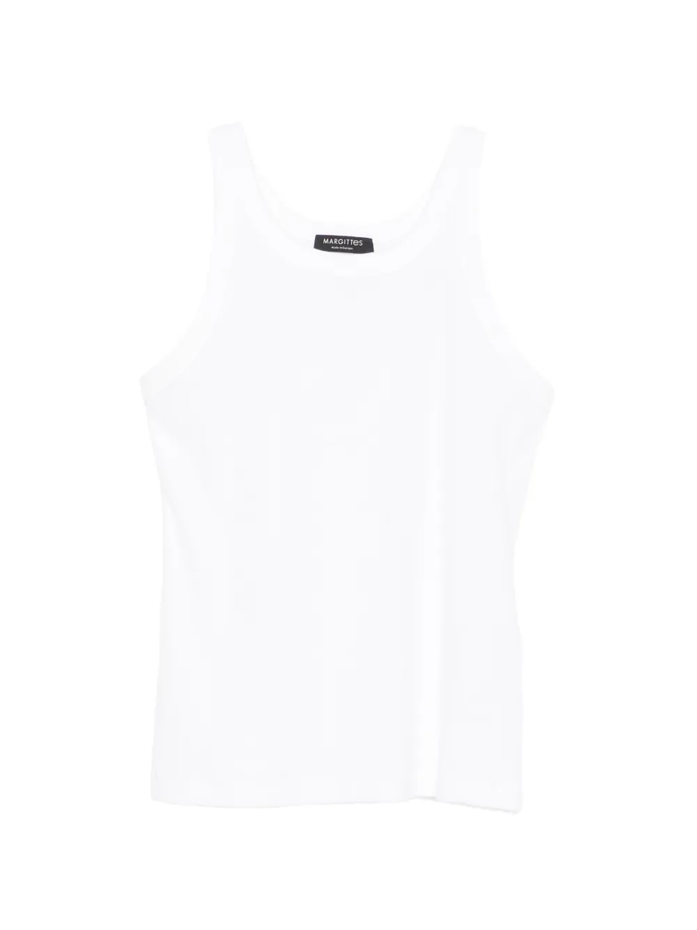 Margittes ribbed-knit tank top - Weiß