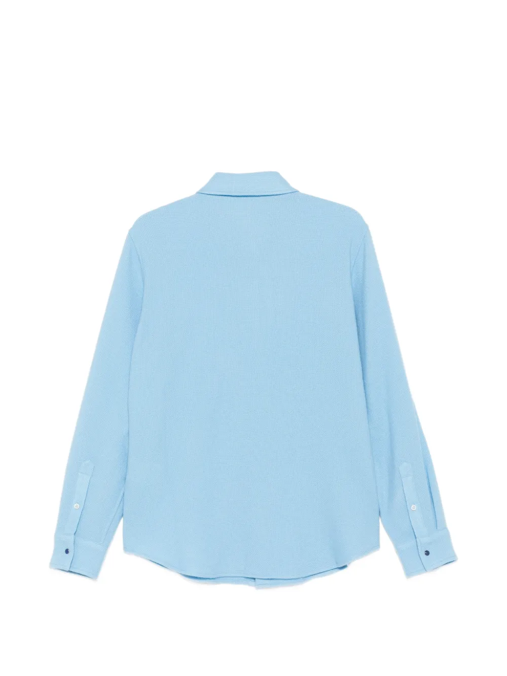 GOD'S TRUE CASHMERE Kasjmier overhemd met klepzak Blauw