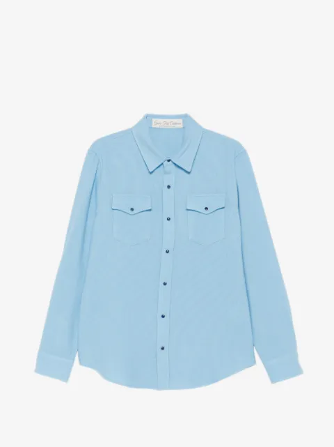 GOD'S TRUE CASHMERE cashmere flap-pocket shirt