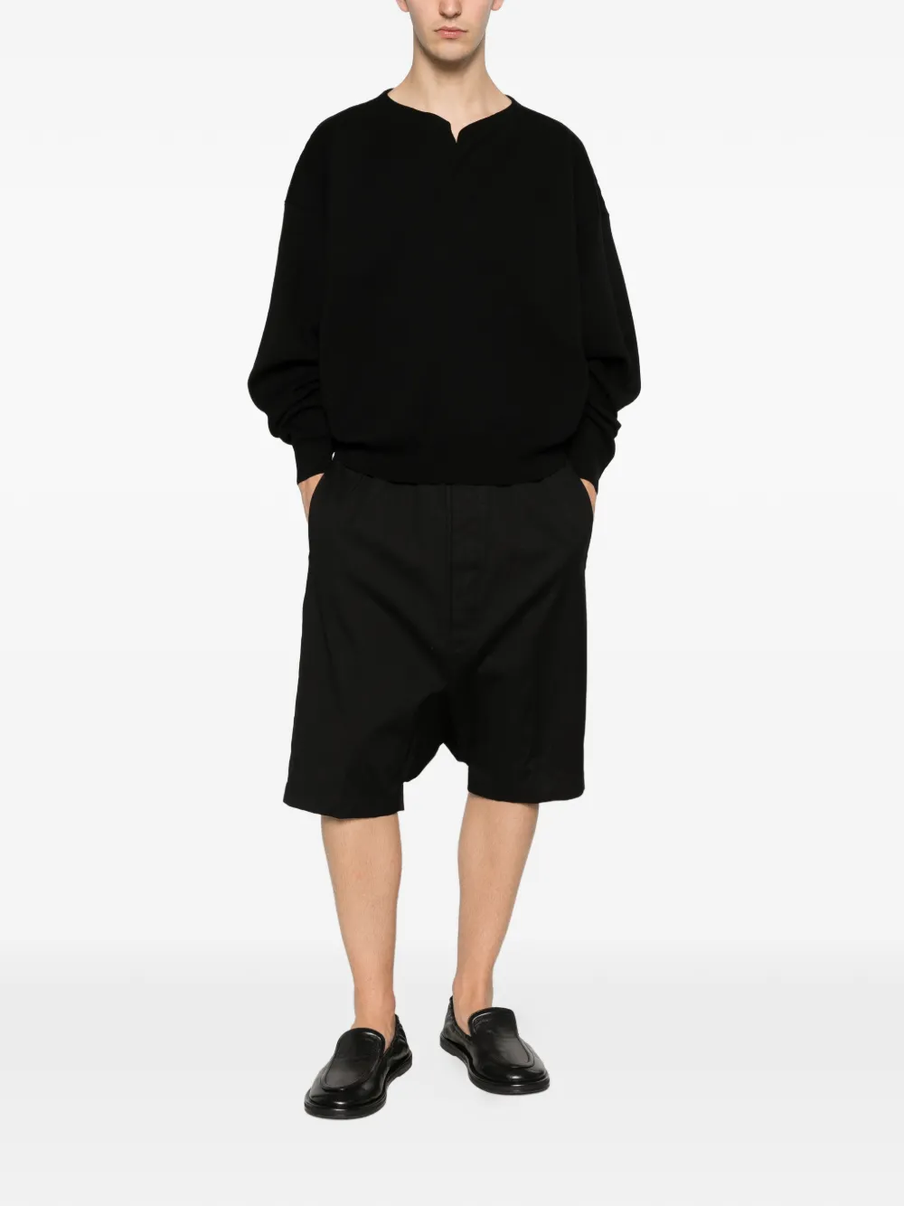 Fear Of God Henley trui met lange mouwen Zwart