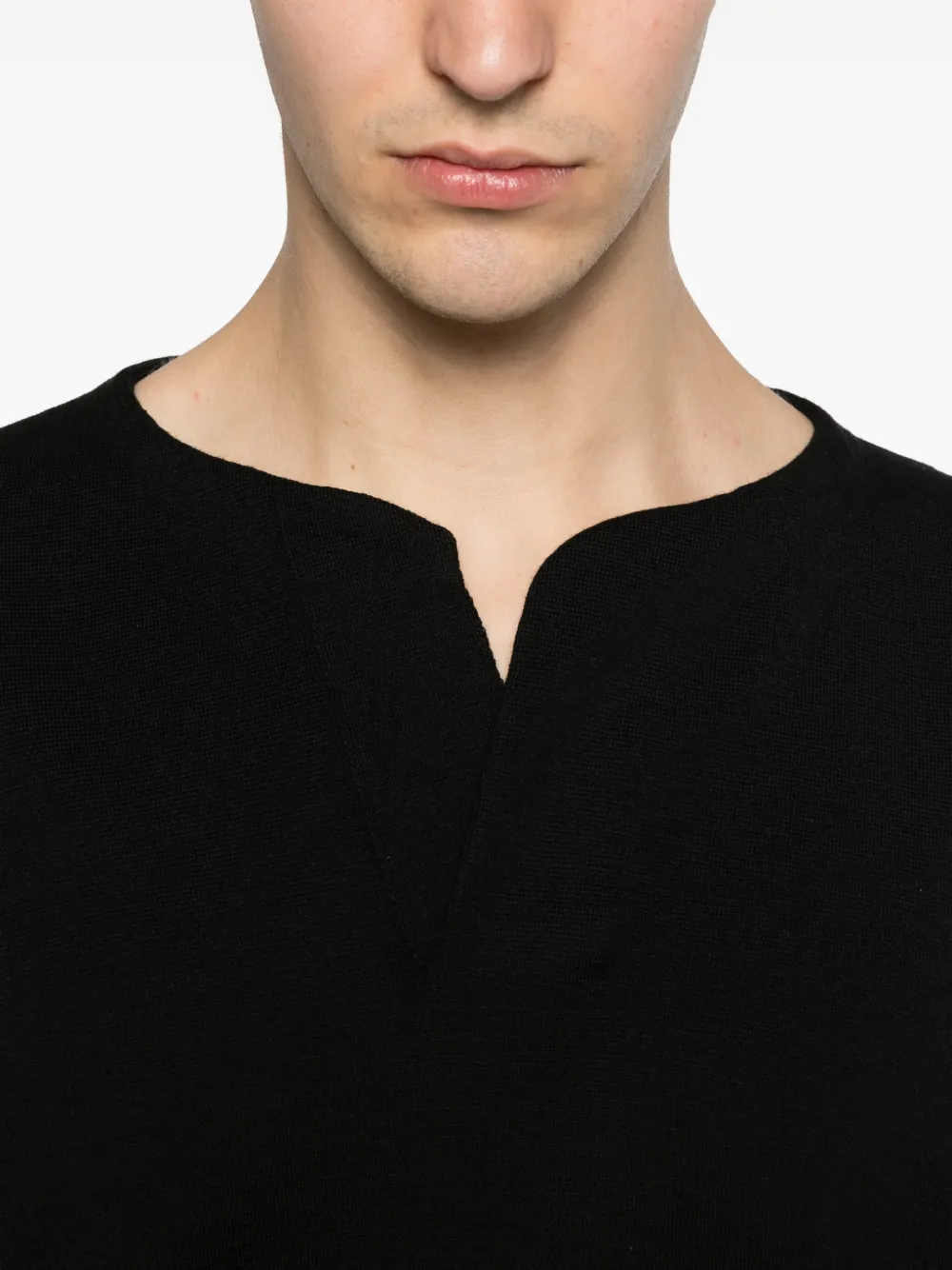 Fear Of God Henley trui met lange mouwen Zwart