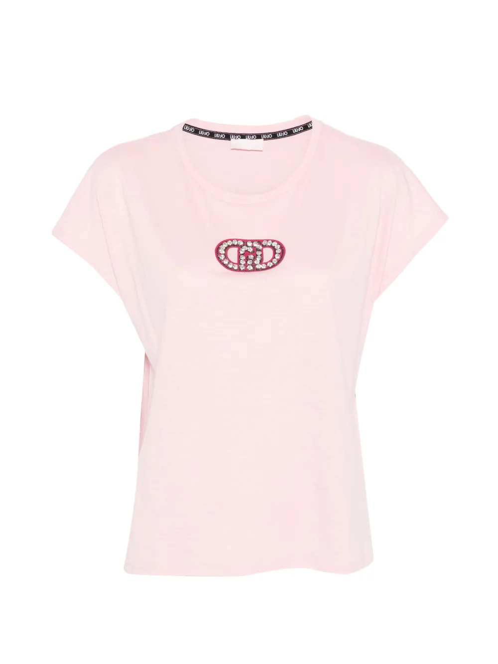 LIU JO embellished round-neck T-shirt - Rosa