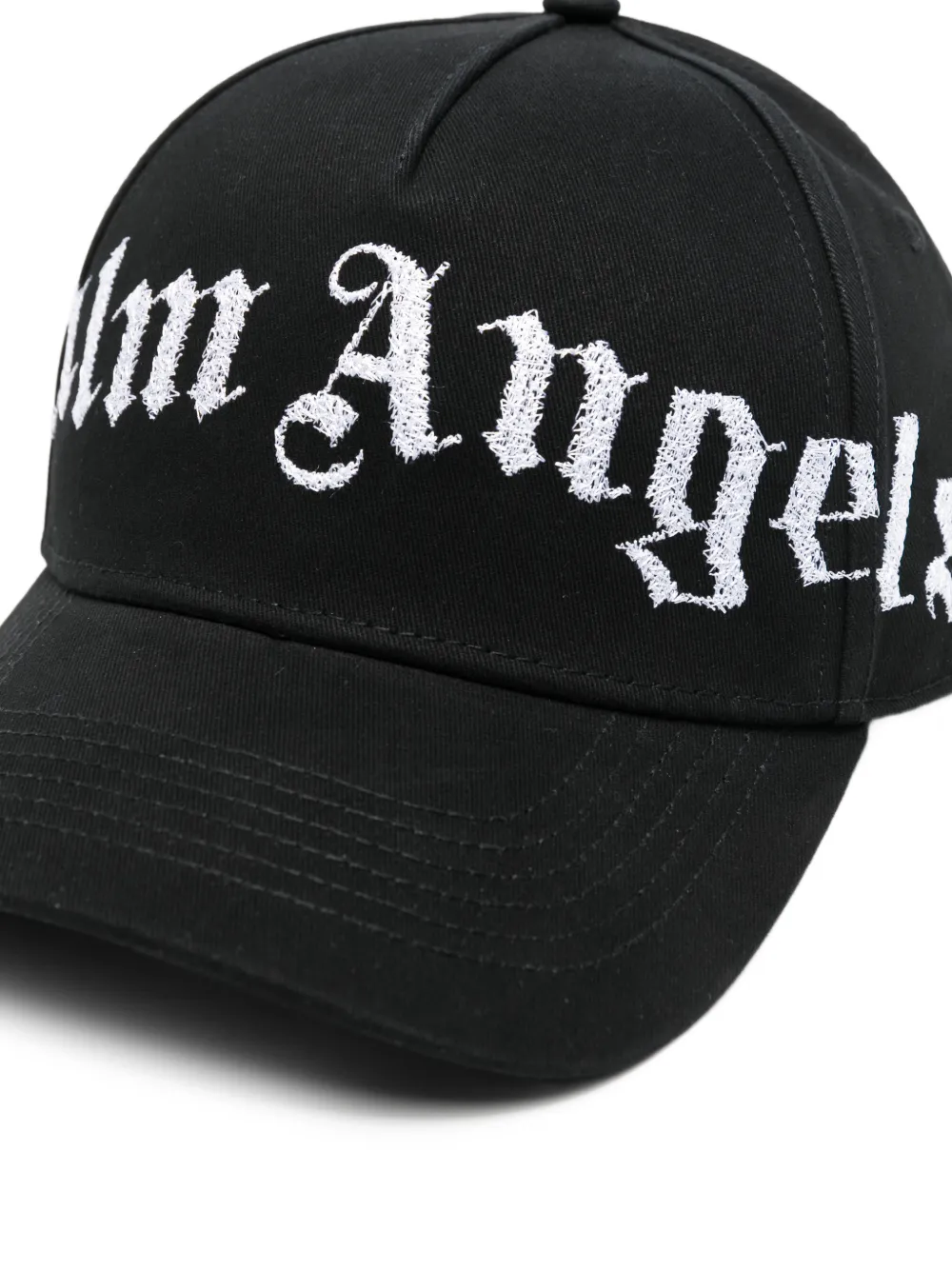 Palm Angels Honkbalpet met logo Zwart