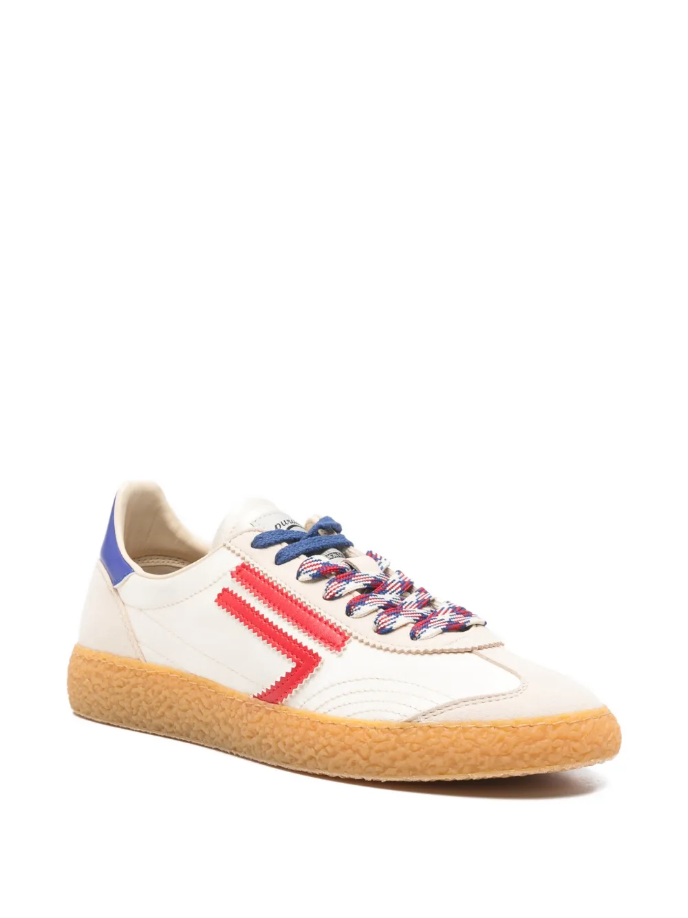 Puraai Gaeta striped detail sneakers Beige