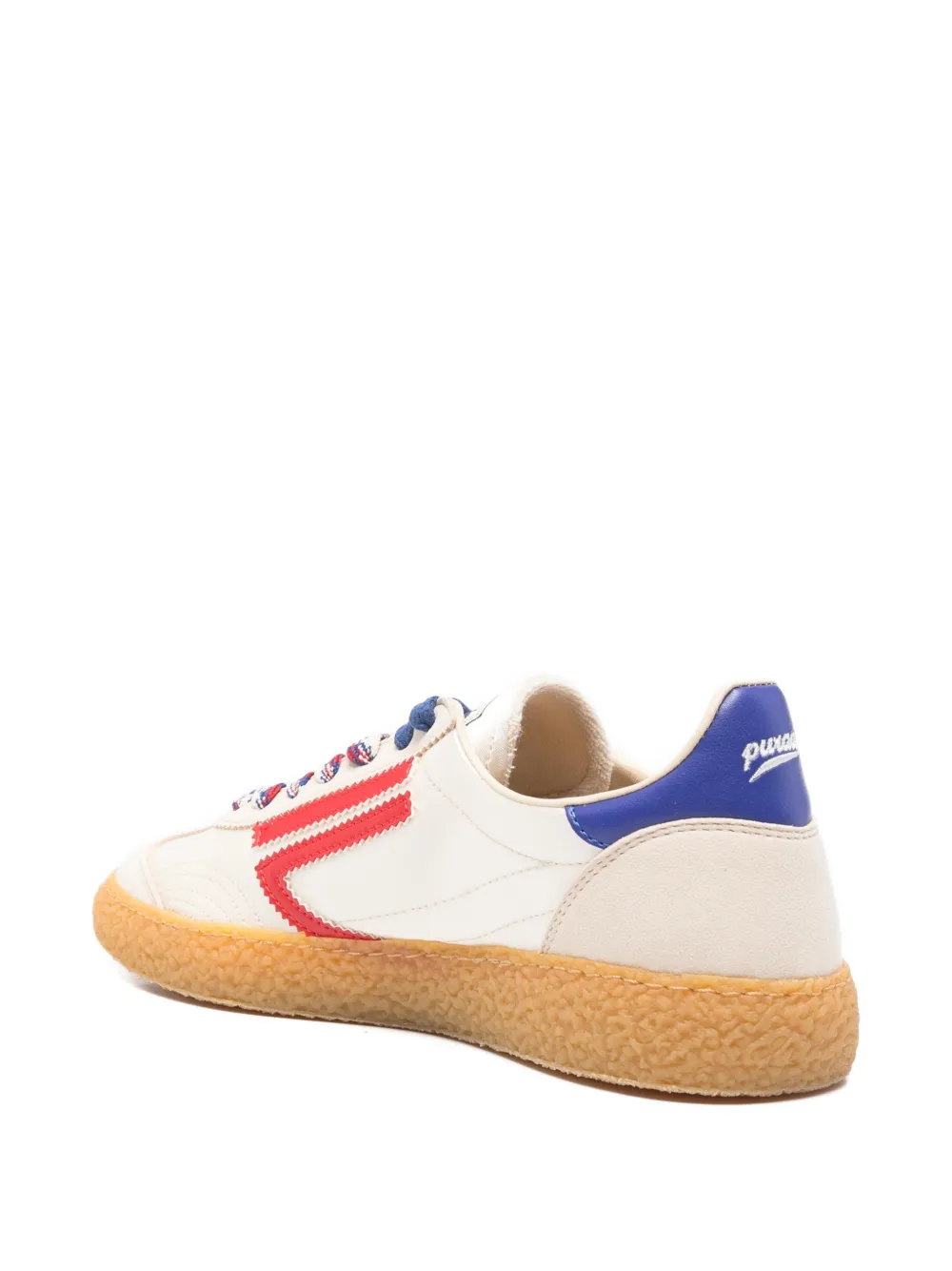 Puraai Gaeta striped detail sneakers Beige