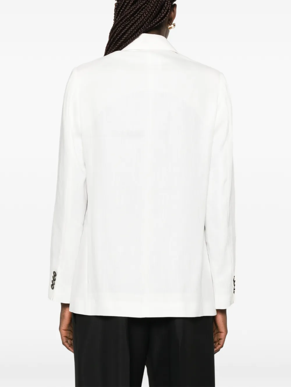Nine In The Morning Bella blazer met enkele rij knopen Wit