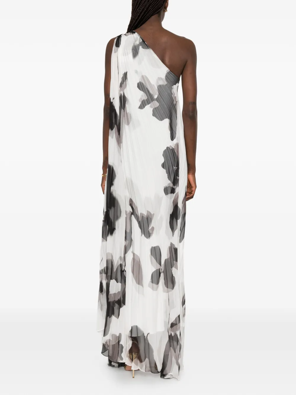 Max Mara Maxi-jurk met bloemenprint Wit