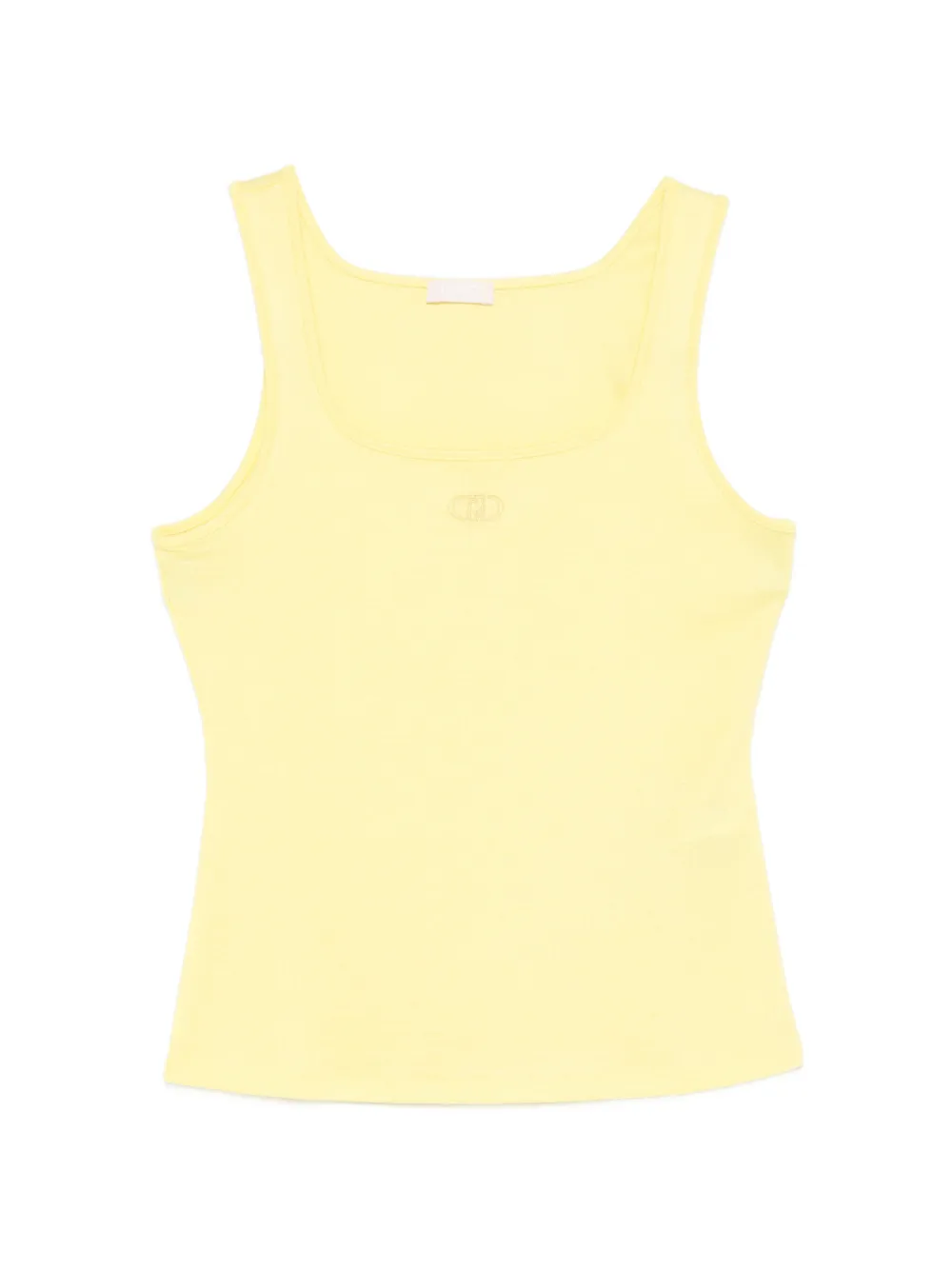 LIU JO logo-embroidered top - Giallo