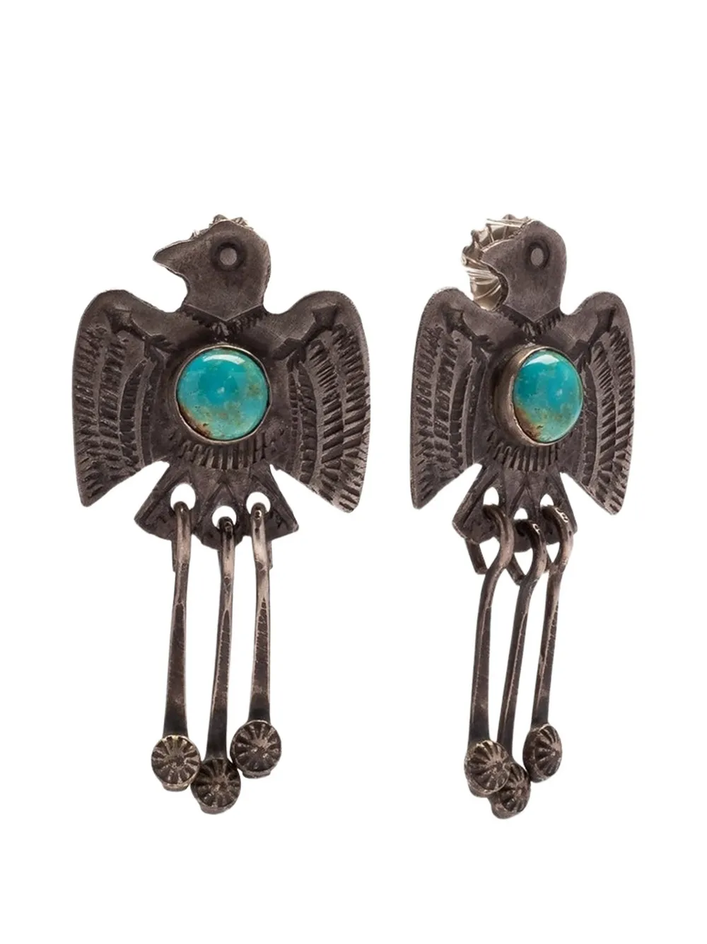 Fortela Bird drop earrings - Nero