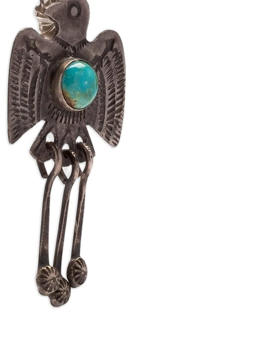 Fortela Bird Drop Earrings in Black, view 2