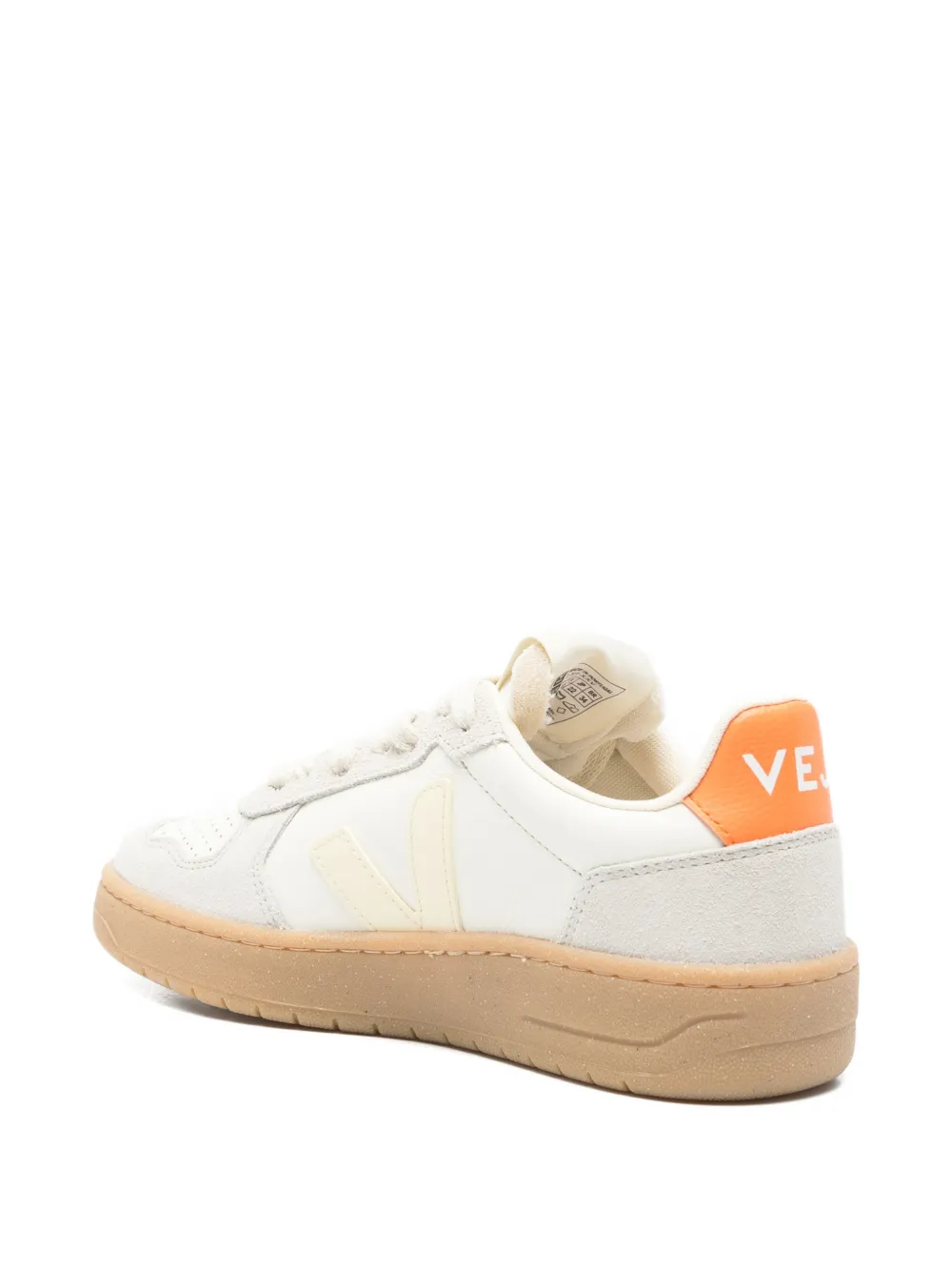 VEJA V-82 perforated suede sneakers Beige