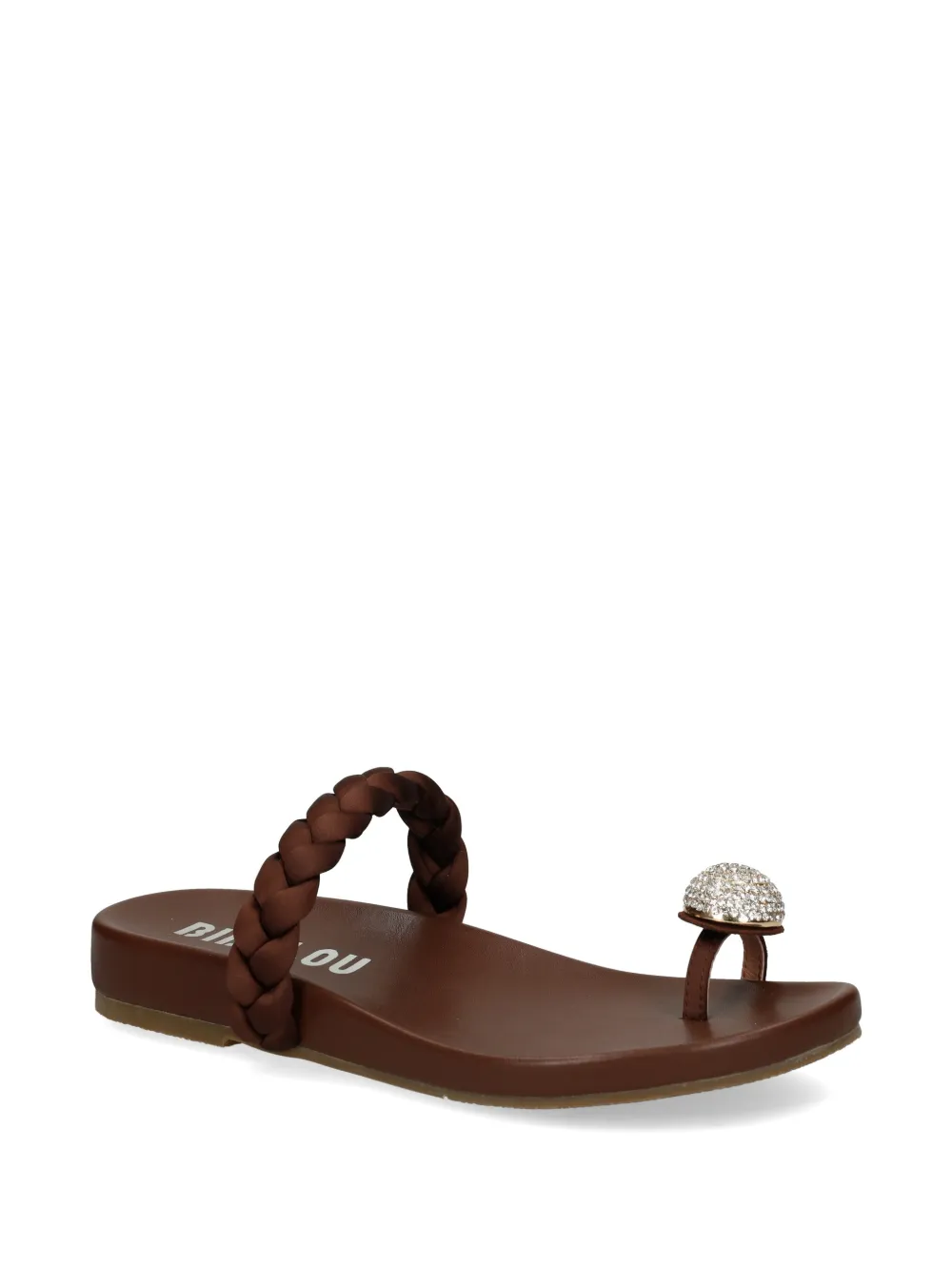Bibi Lou braided rhinestone sandals Bruin