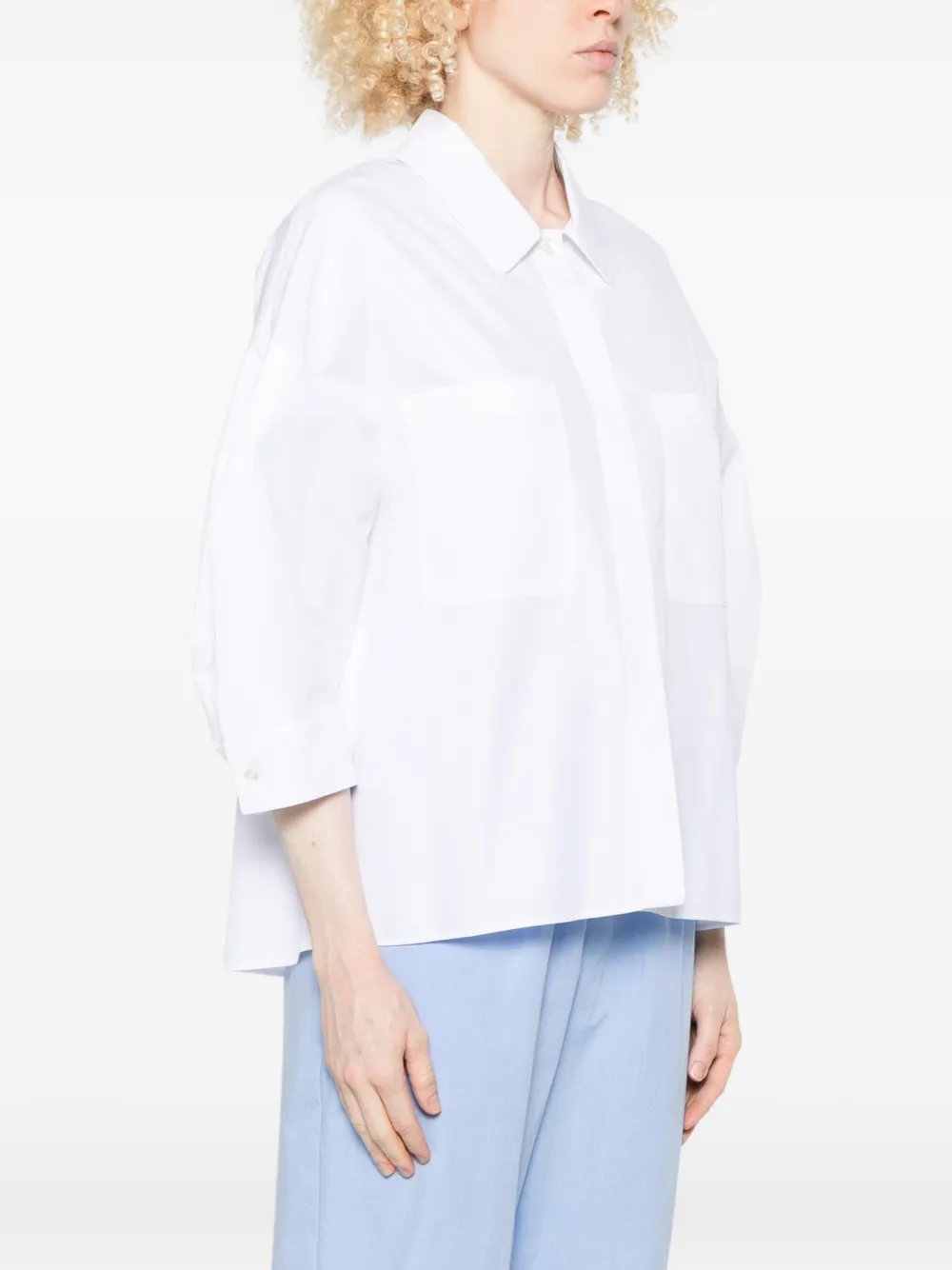 'S Max Mara Overhemd met borstzak Wit