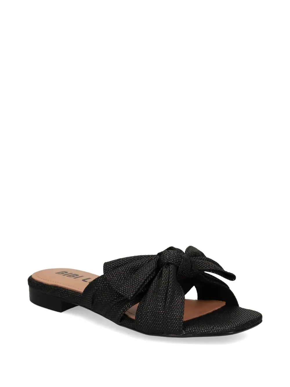 Bibi Lou Karsie bow sandals Zwart