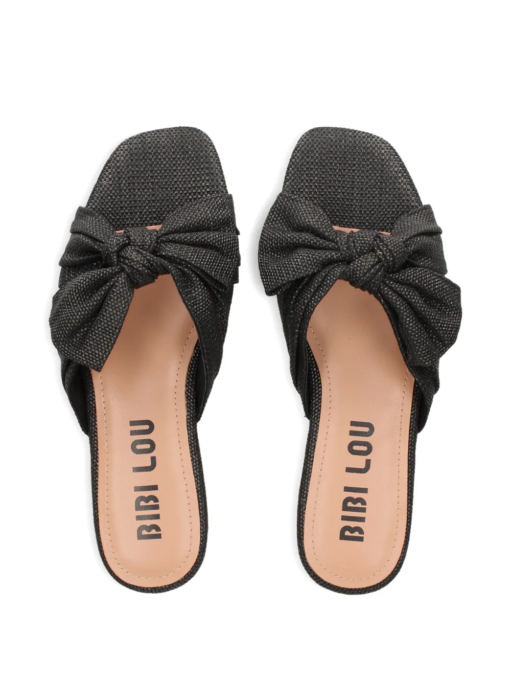 Bibi Lou Karsie bow sandals Zwart