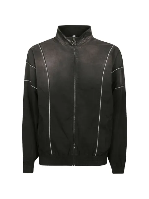 Off-White piped-trim zip-up jacket