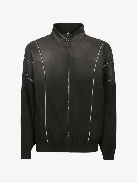 Off-White جاكيت بسحاب وخياطة أسطوانية