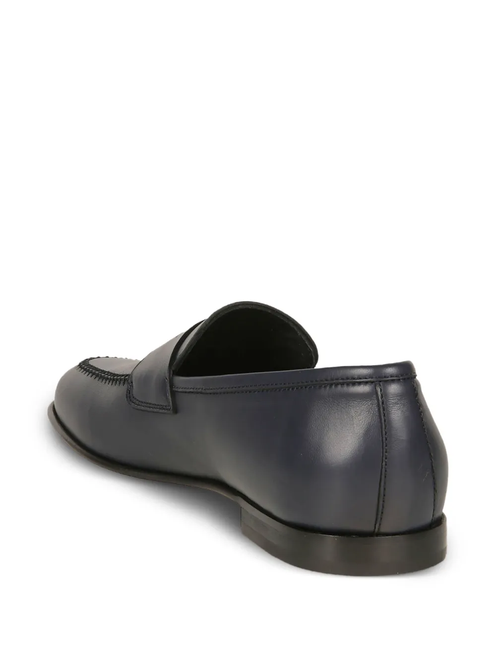 Baldinini Leren penny loafers Blauw