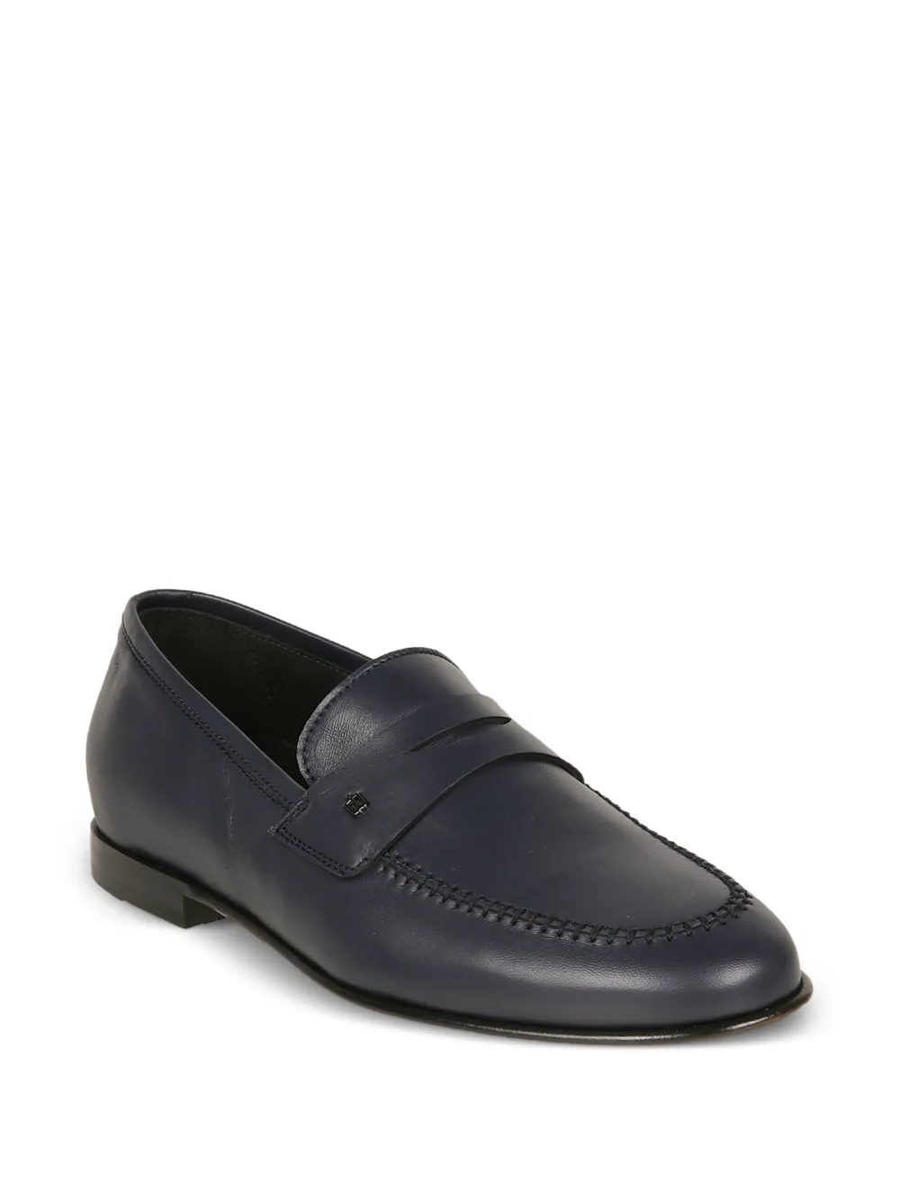 Baldinini Leren penny loafers Blauw