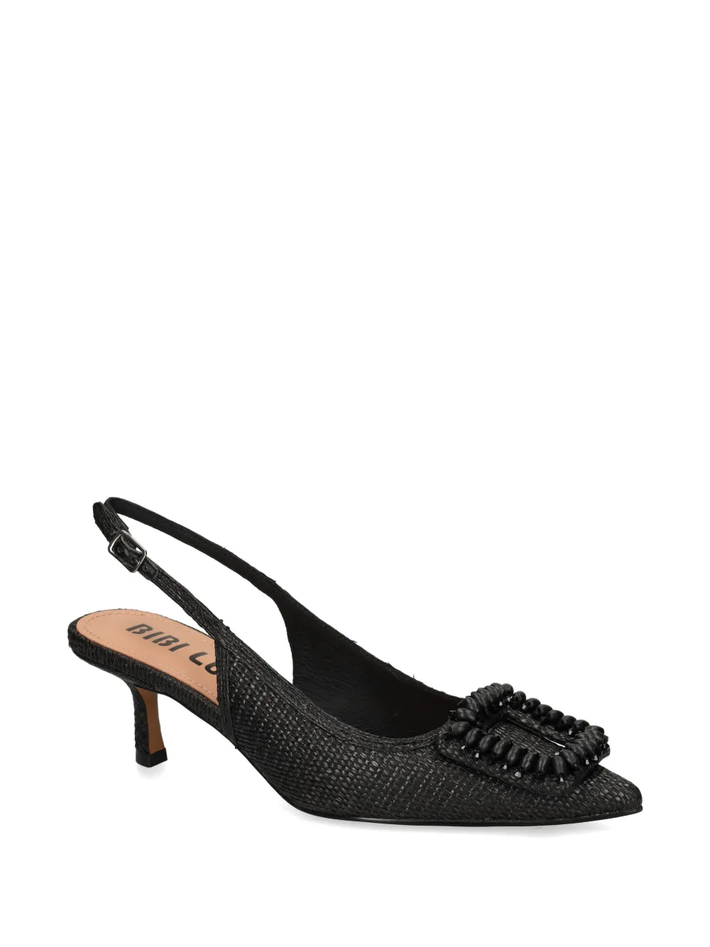 Bibi Lou beaded buckle pumps Zwart