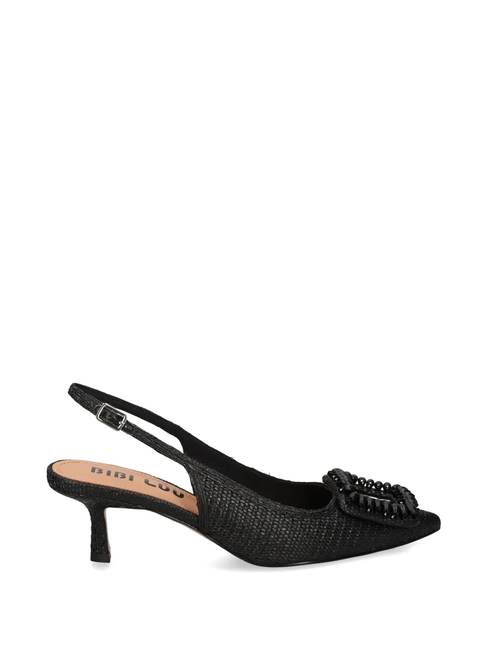 Bibi Lou beaded buckle pumps Zwart