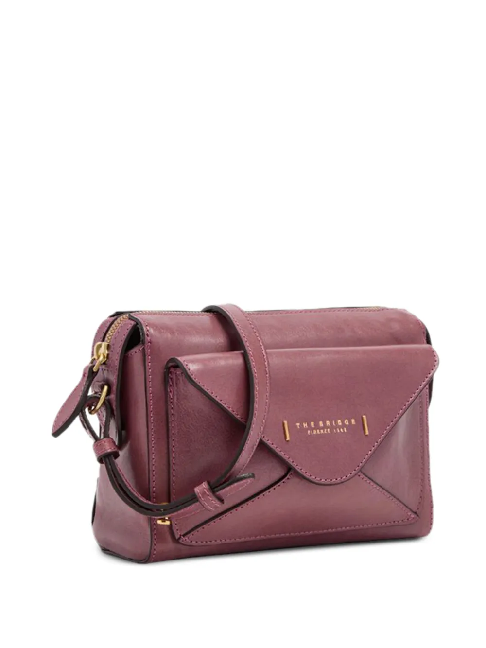 The Bridge Crossbodytas met logo Paars