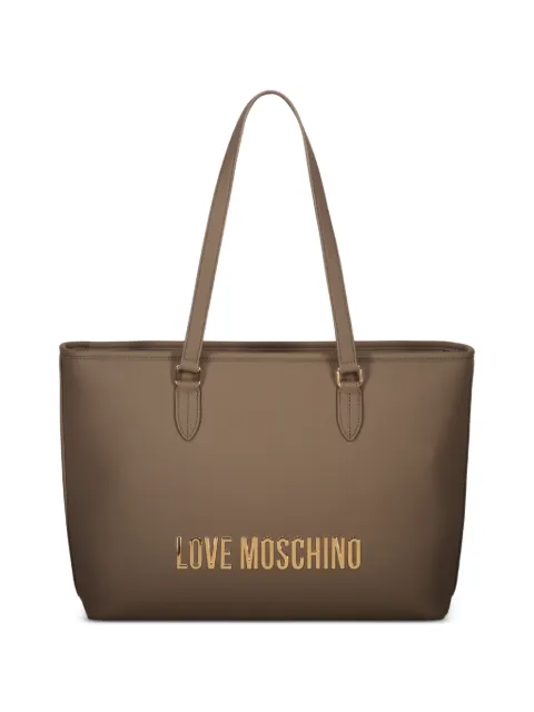Love Moschino logo-plaque tote bag