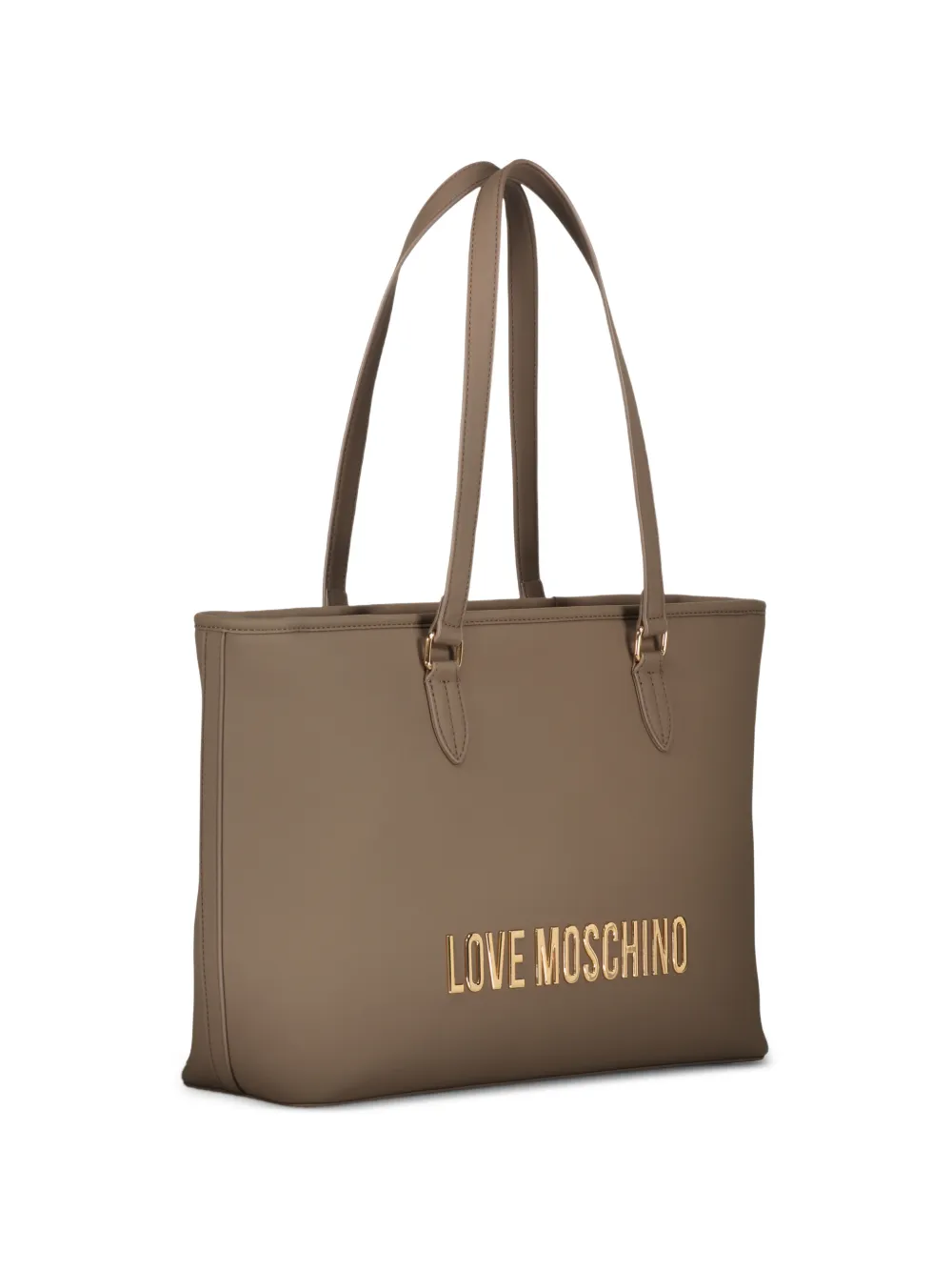Love Moschino Heuptas met logoplakkaat Beige