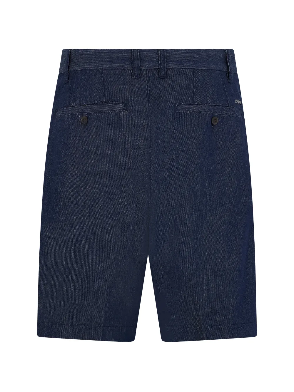 Emporio Armani Geplooide shorts Blauw