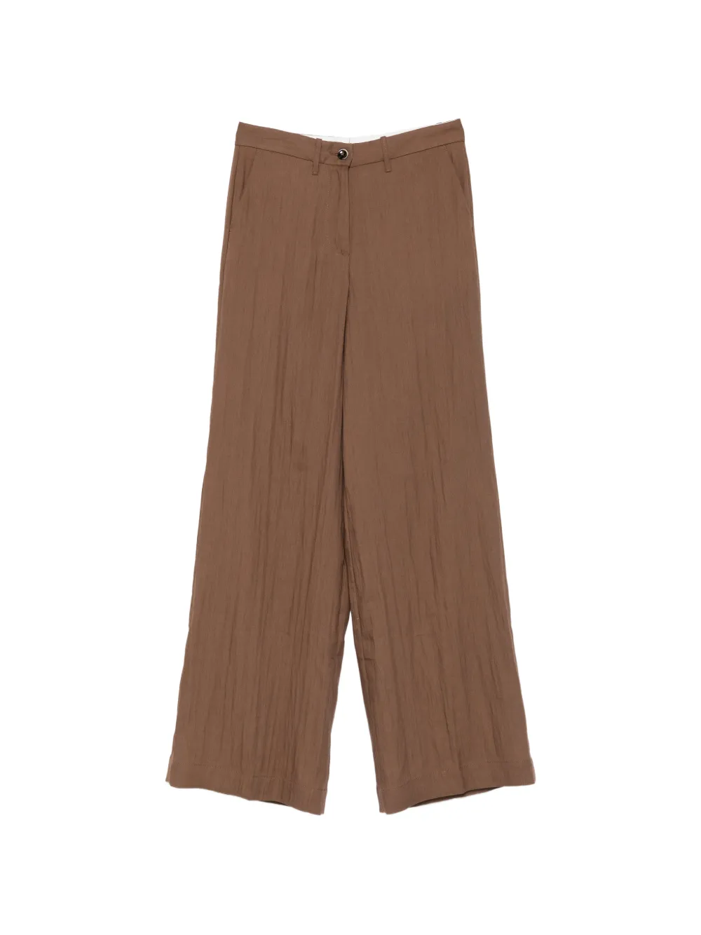 Nine In The Morning Karen belt-loop trousers - Marrone