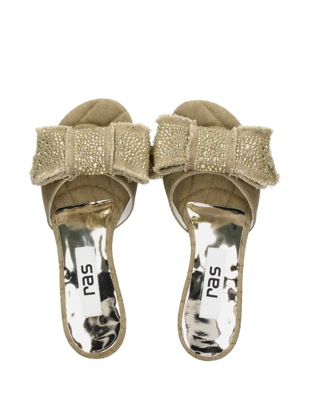 Ras bow-embellished sandals Groen