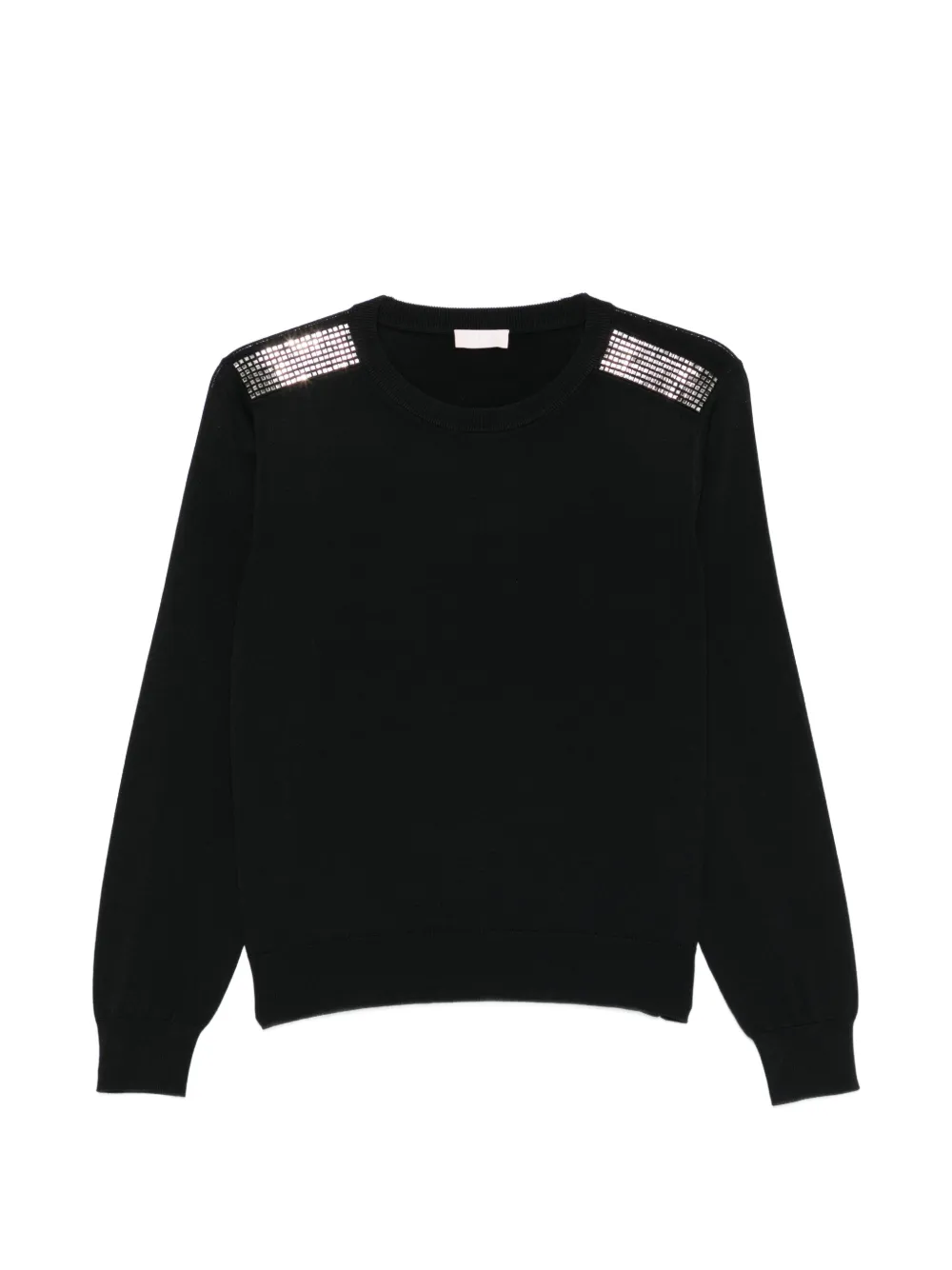 LIU JO crystal-embellished sweater - Nero