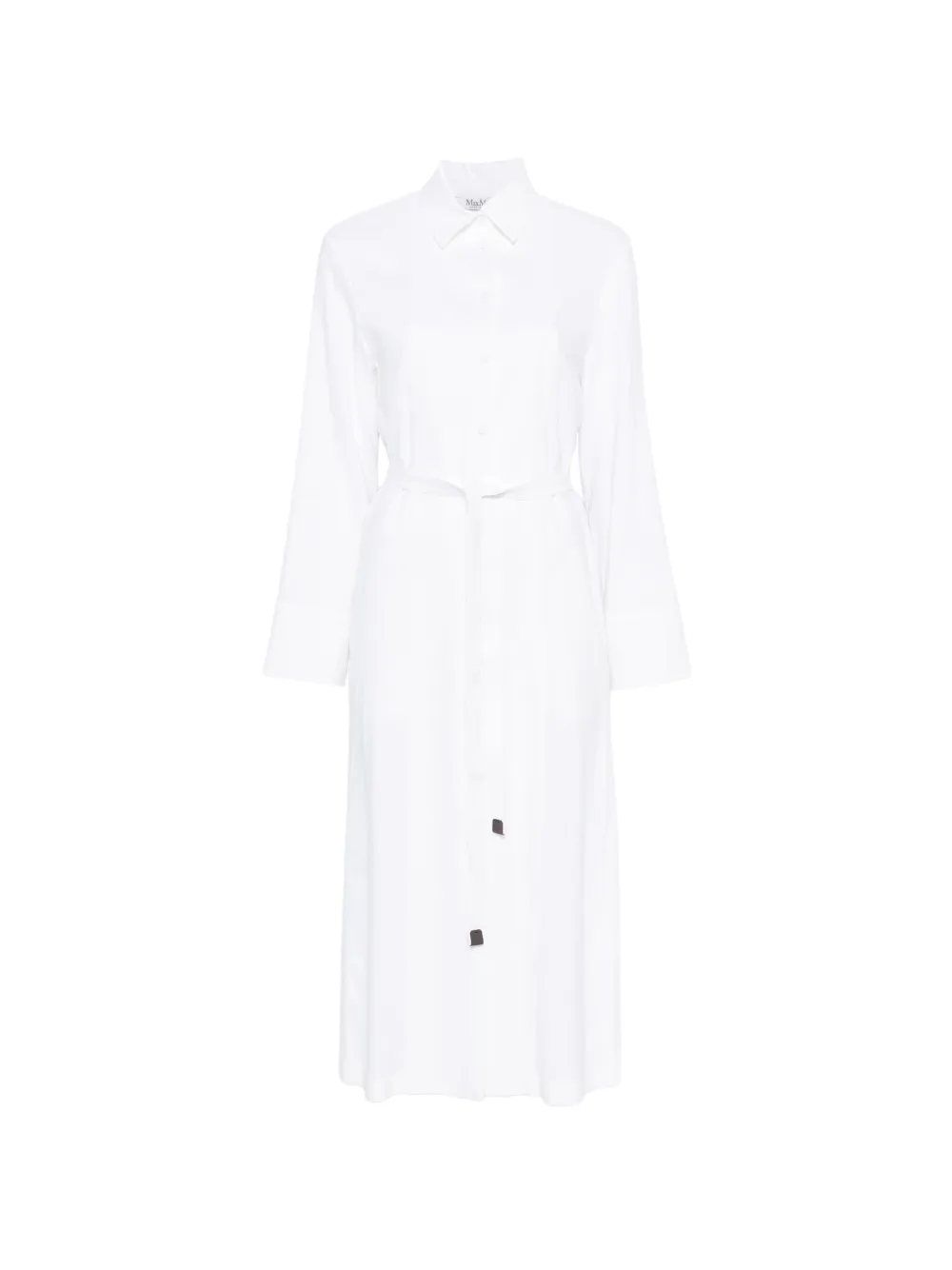 Max Mara belted midi dress - Bianco