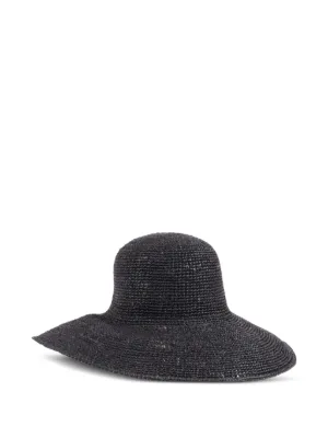 By Malene Birger woven-trim Hat | Black | FARFETCH ID