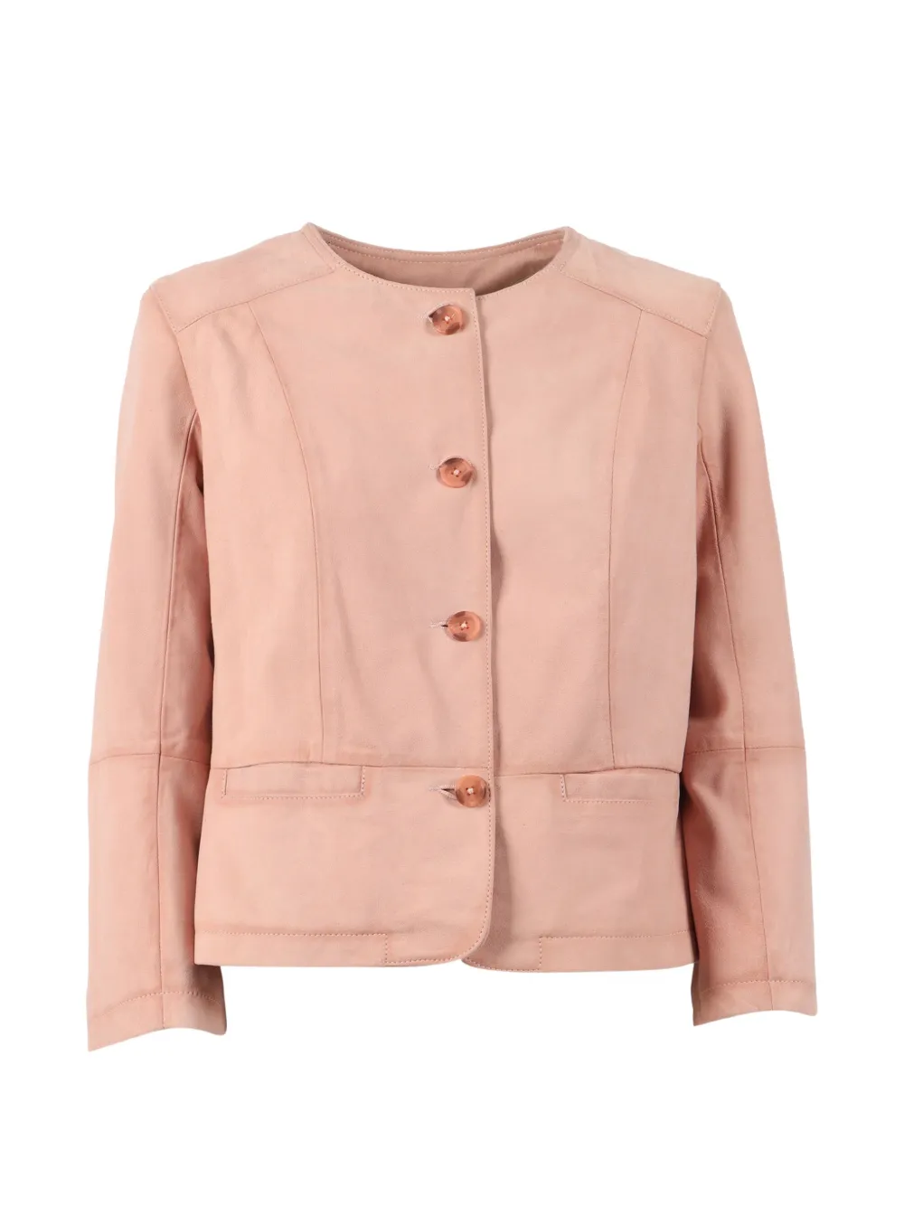 BULLY suede leather jacket - Rosa