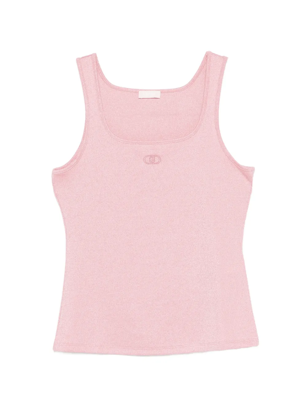 LIU JO logo-embroidered tank top - Rosa