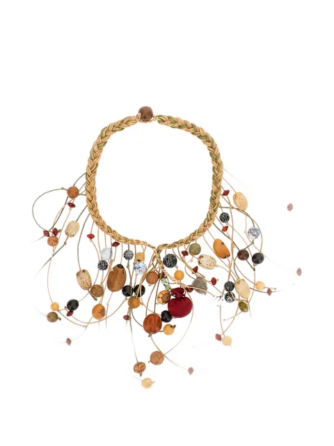HUI MILANO bead-embellished necklace