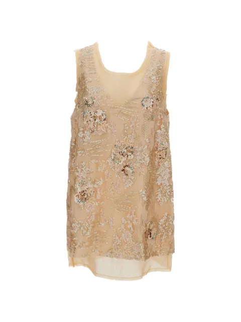 HUI MILANO embellished V-neck blouse 