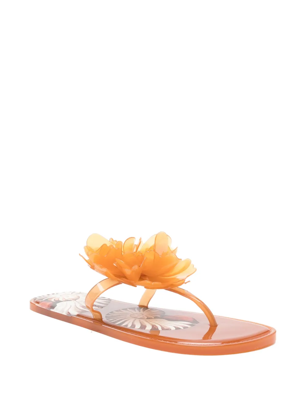 FARM Rio Teenslippers met bloemenprint Bruin
