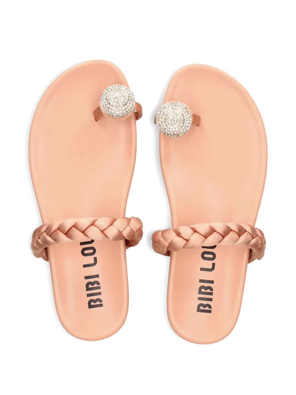 Bibi Lou Balne braided embellished sandals Beige