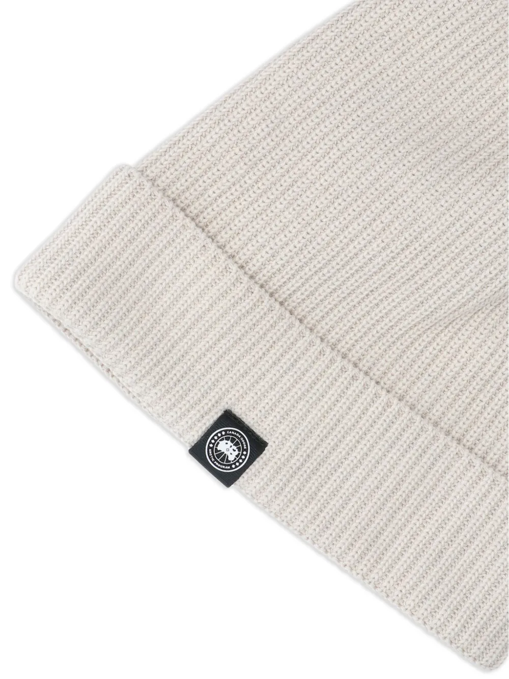 Canada Goose Geribbelde katoenen muts Beige