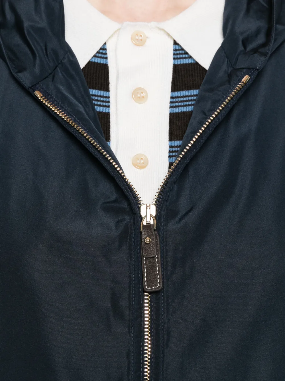 'S Max Mara Jas met trekkoord en capuchon Blauw