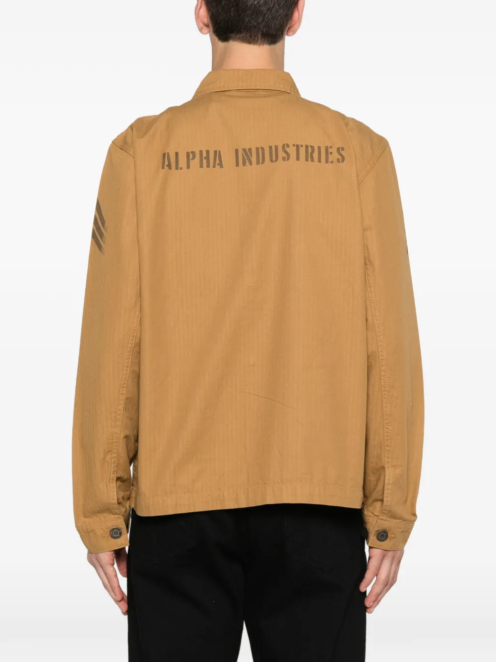 Alpha Industries Jack met opgestikte zak Beige