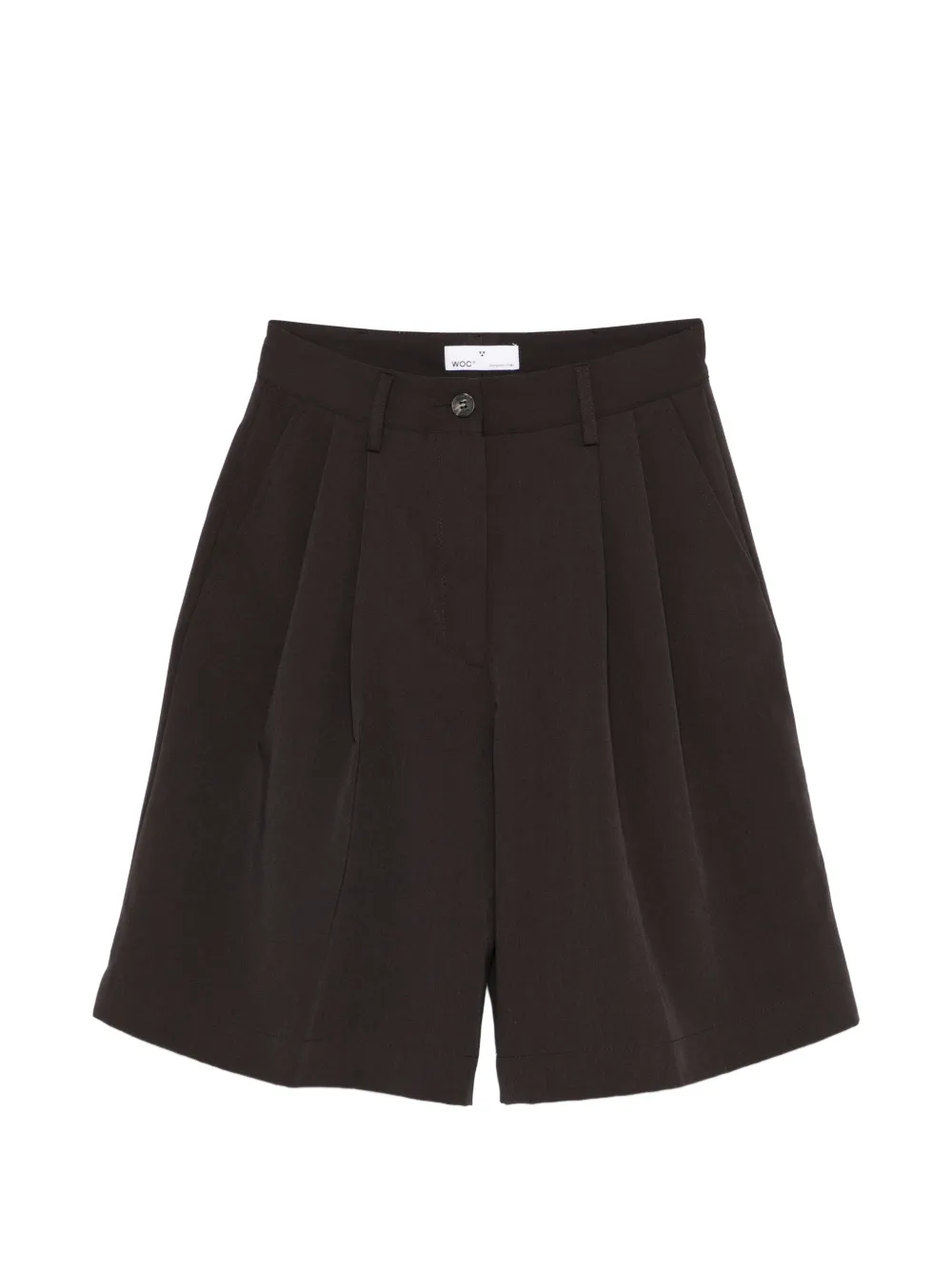 WOC Zaria pleated shorts - Marrone